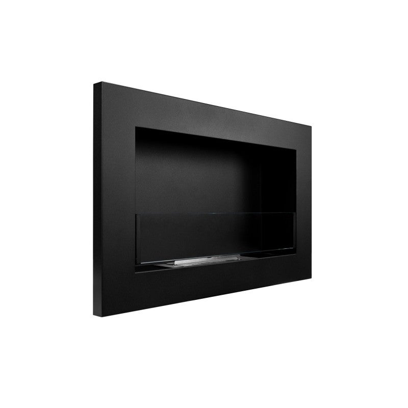 Chimenea de bioetanol Modelo Astrid Negro con cristal protector 65 cm - 5