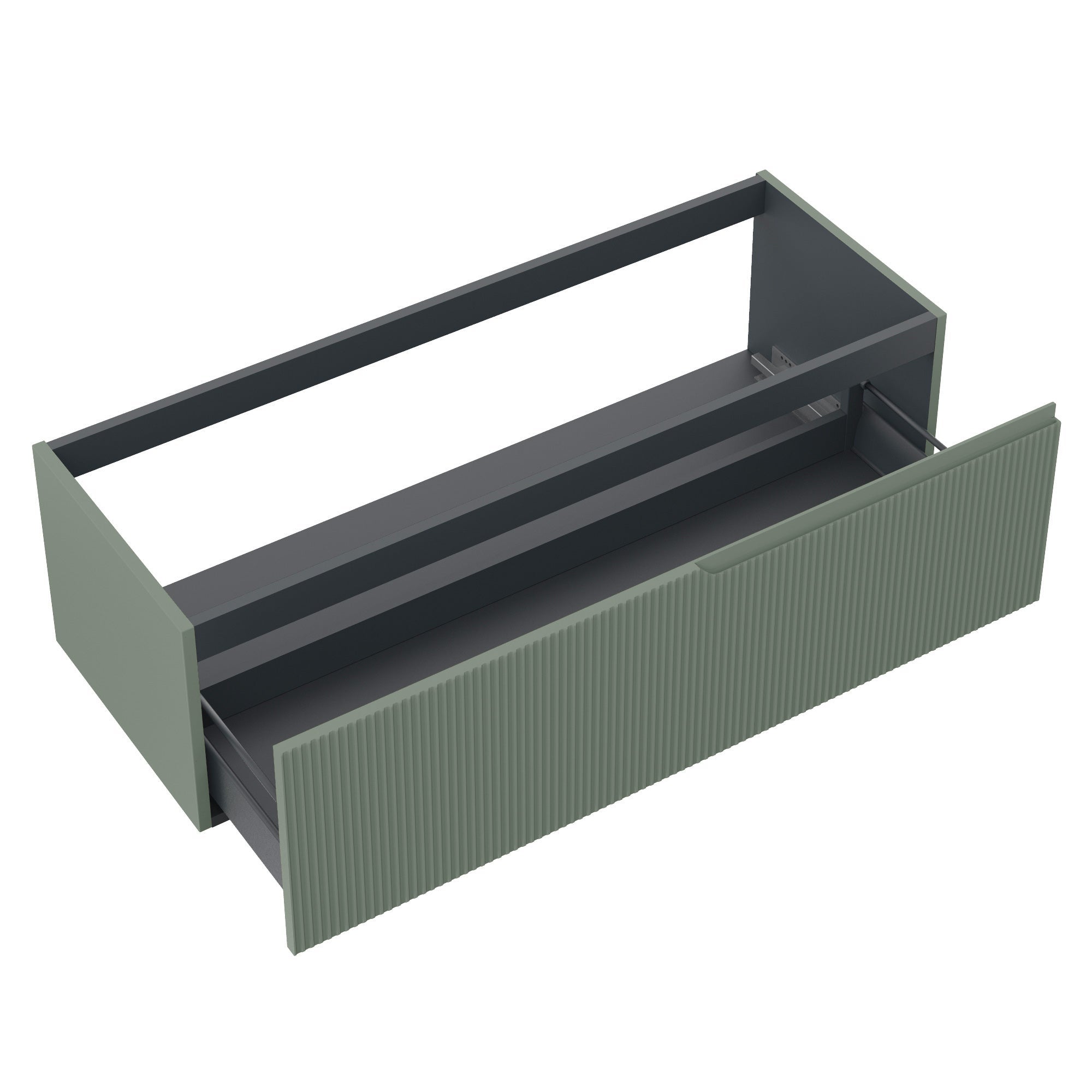 Base portalavabo 1 cestone VENERE verde salvia - 2