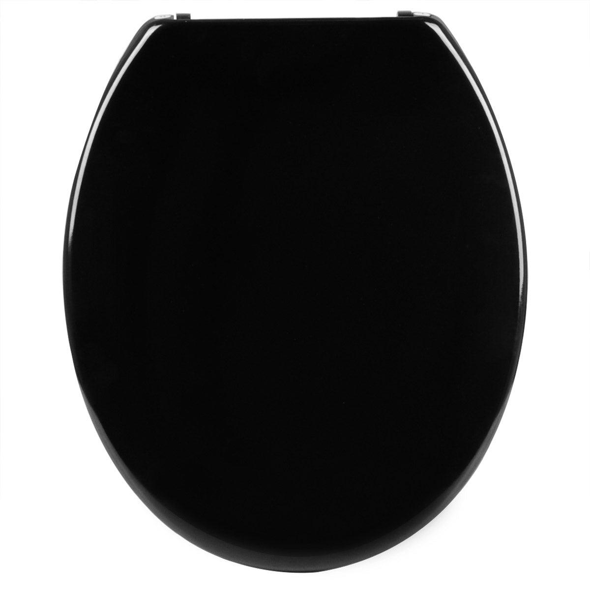 Sedile WC Con Abbassamento Automatico Fanmitrk – Coperchio In Duroplast Con Motore, Chiusura Ammortizzata, Sistema Quick Release, Nero Con Bagliori