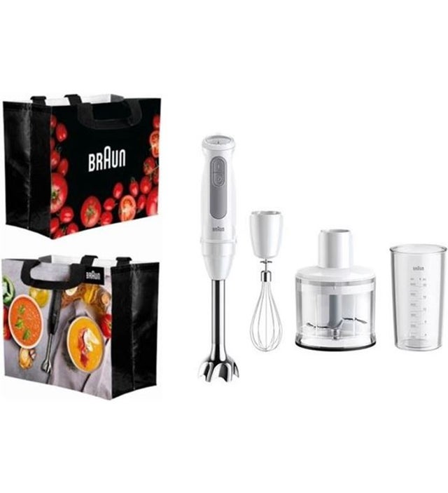 Braun MQ50236MWH+ACC+ batidora mq50236mwh 1000w + acc + bolsa