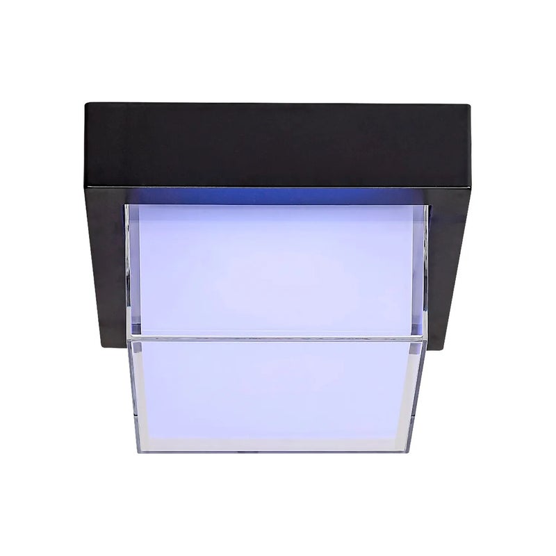 Kinkiet zewnętrzny Durbe LED 10W Odcienie bieli 790lm czarno-biały wym:16x16x10cm IP54 Rabalux
