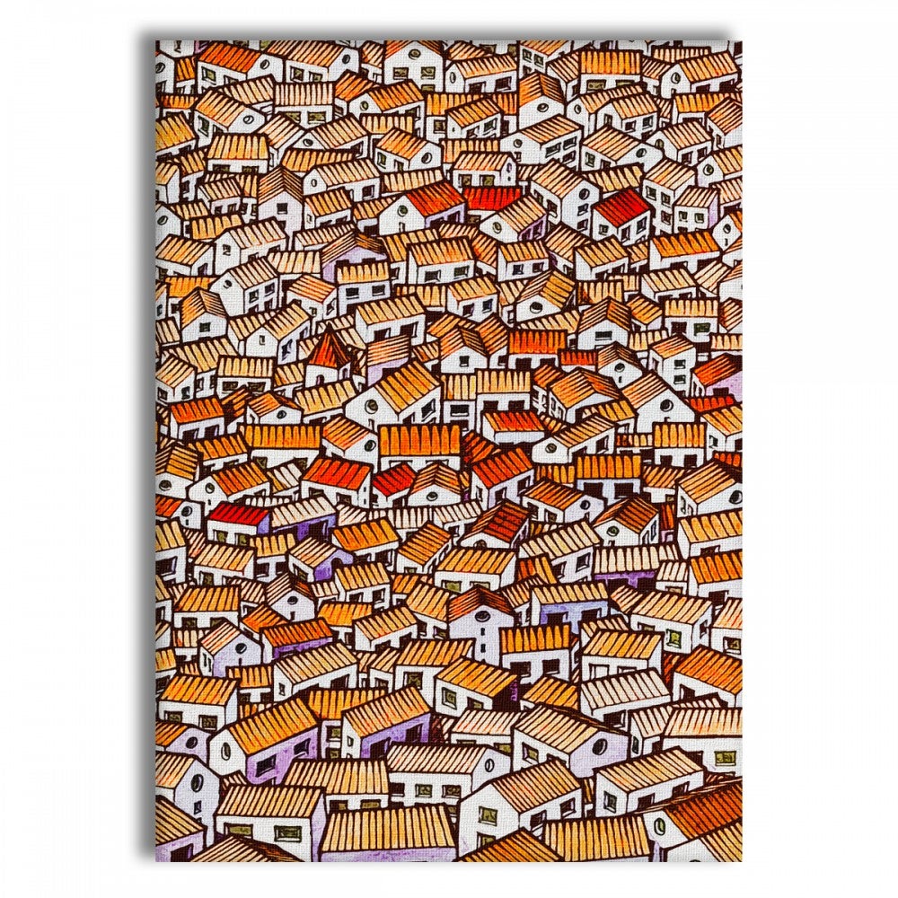 WIOSKA - Obraz wydrukowany na płótnie i oprawiony w drewnianą ramę 100X140 CM