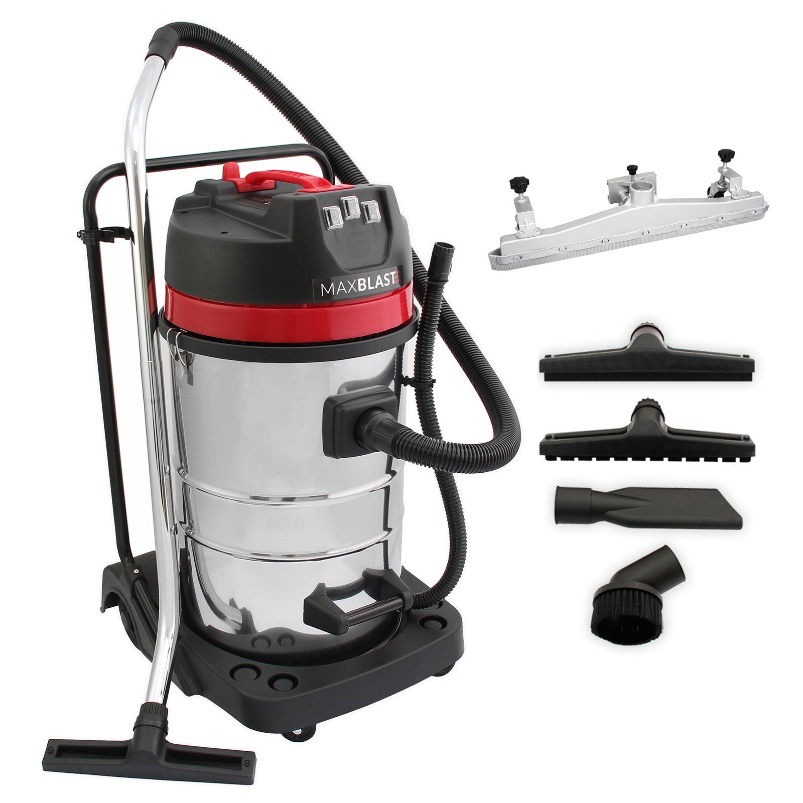 MAXBLAST - Aspirapolvere Industriale Professionale 80 Litri con Ugello di Aspirazione per Pulizia su Secco e Liquido con | Leroy Merlin MAXBLAST - Aspirapolvere Industriale Professionale 80 Litri con Ugello di Aspirazione per Pulizia su Secco e Liquido con | Leroy Merlin