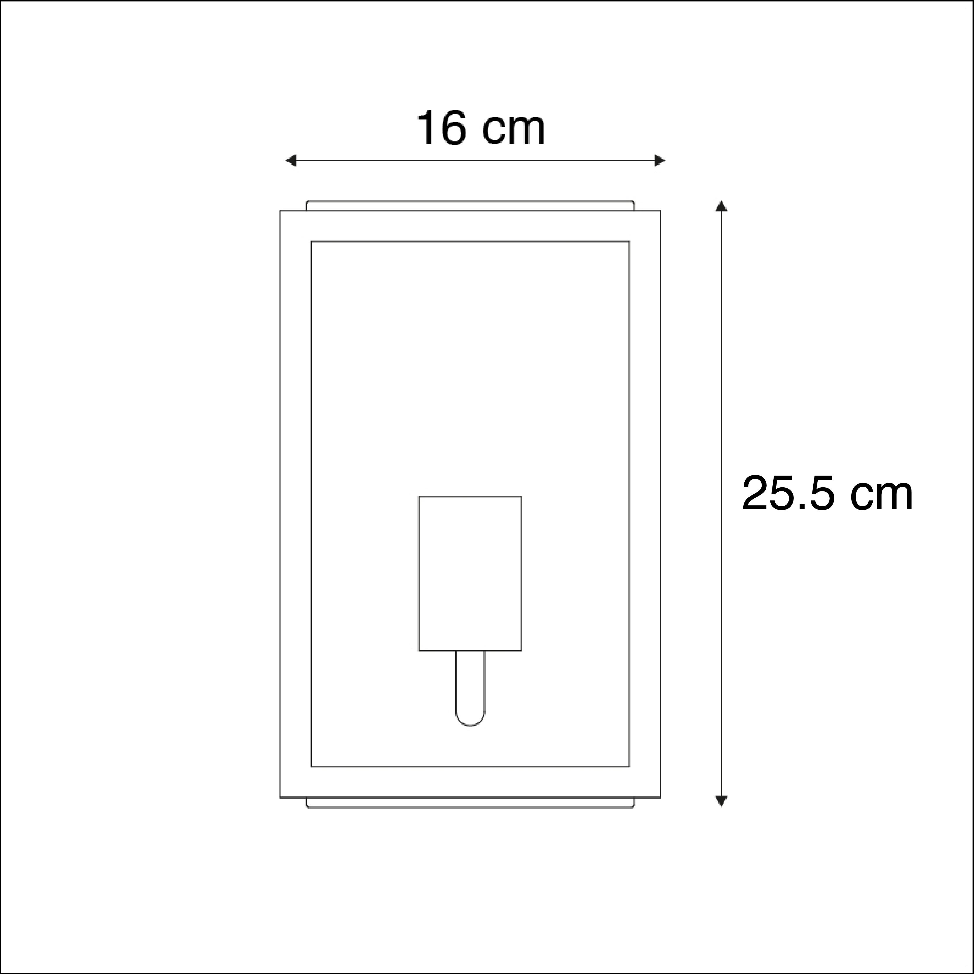 Qazqa rustique applique murale extérieure, lampe murale pour jardin - Rotterdam - noir, max. 60w, e27, 16cm, IP44, rectangulaire - 3