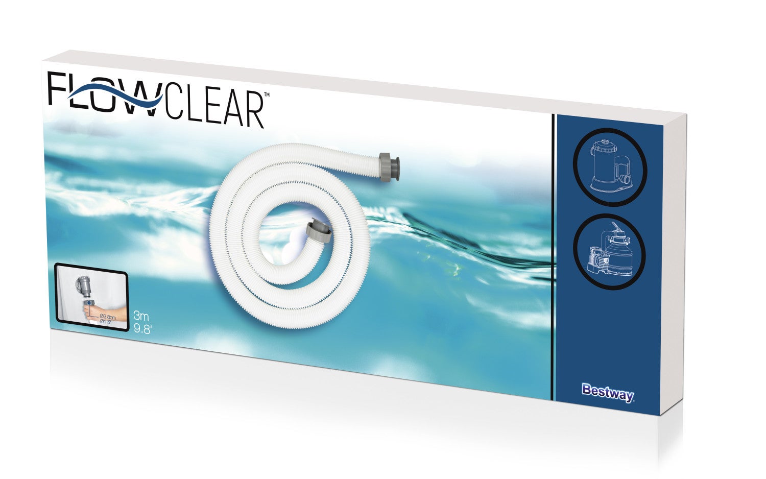 BESTWAY Tuyau diamiètre 38 L 3,0 m + connecteurs filetés - 4