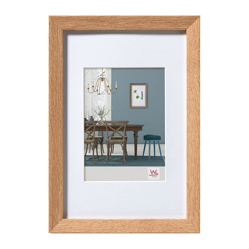 Ramka na zdjęcia Walther Fiorito jasny dąb 30x40 cm z przezroczystym szkłem