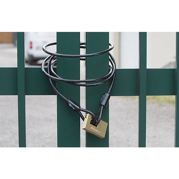 Cadenas à clé laiton massif MASTER LOCK 76mm anse d.11xh.14mm 5 goupilles - 2