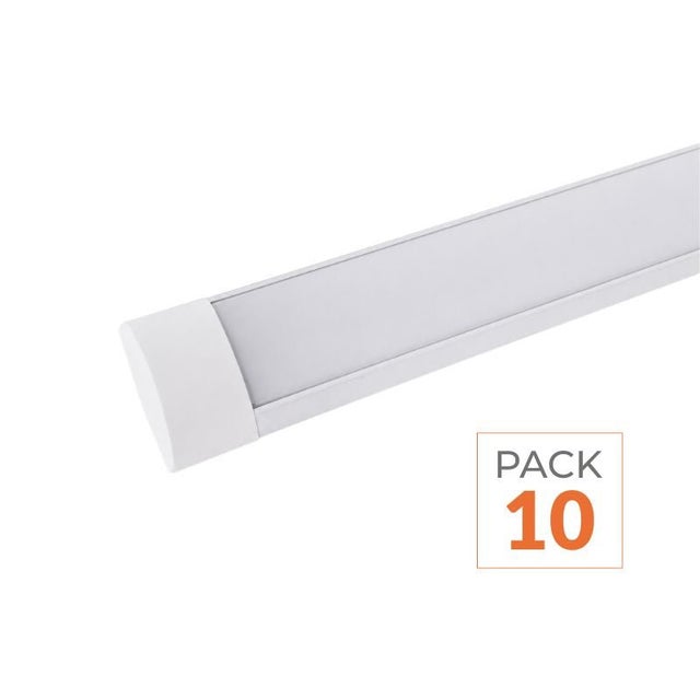 Réglette LED 150cm 60W - Lot de 10 - Blanc Neutre 4000K - 5500K - SILAMP