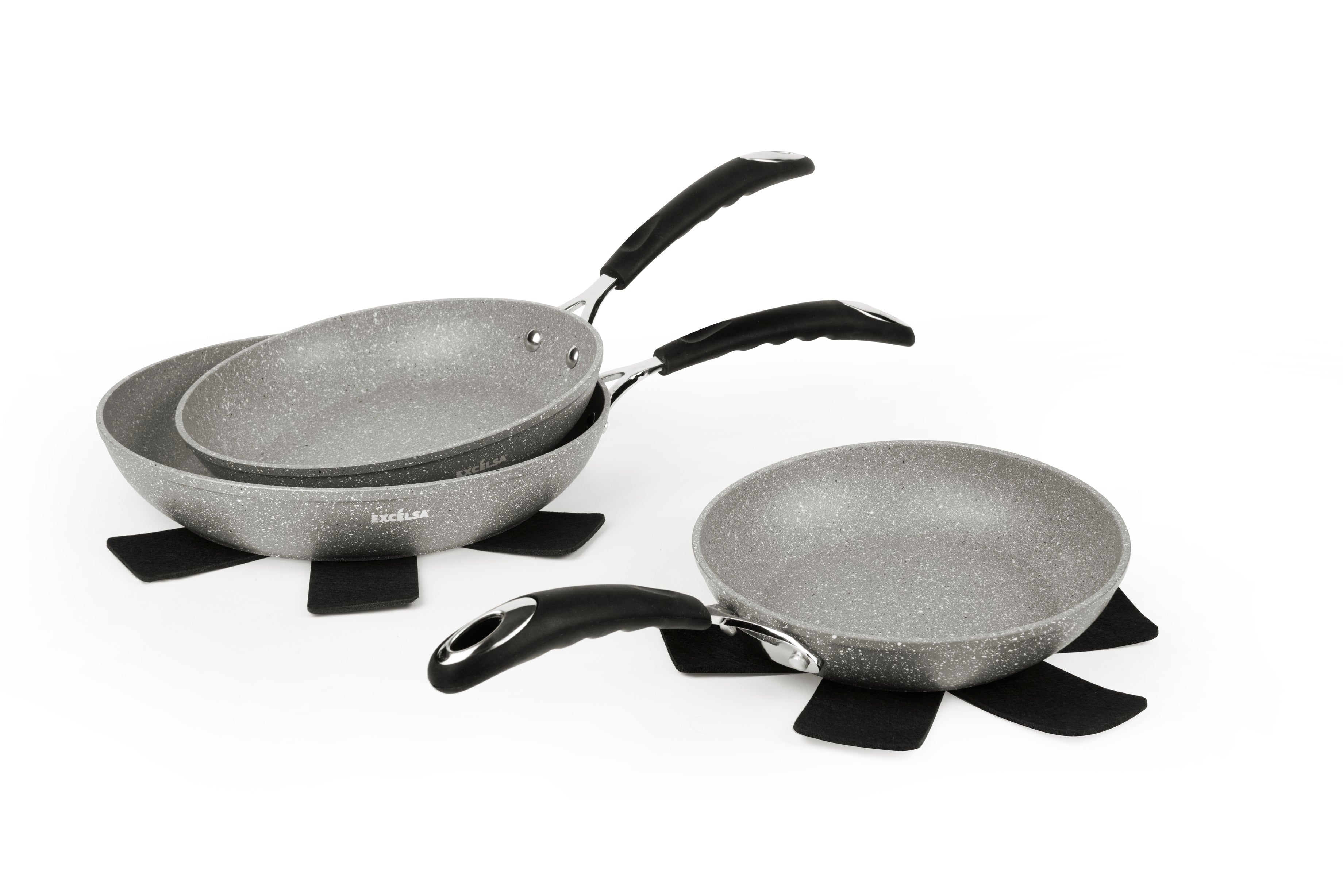 Excelsa Forn Ok Cookware Set, 8 Pieces, Forged Aluminium, Non-Stick