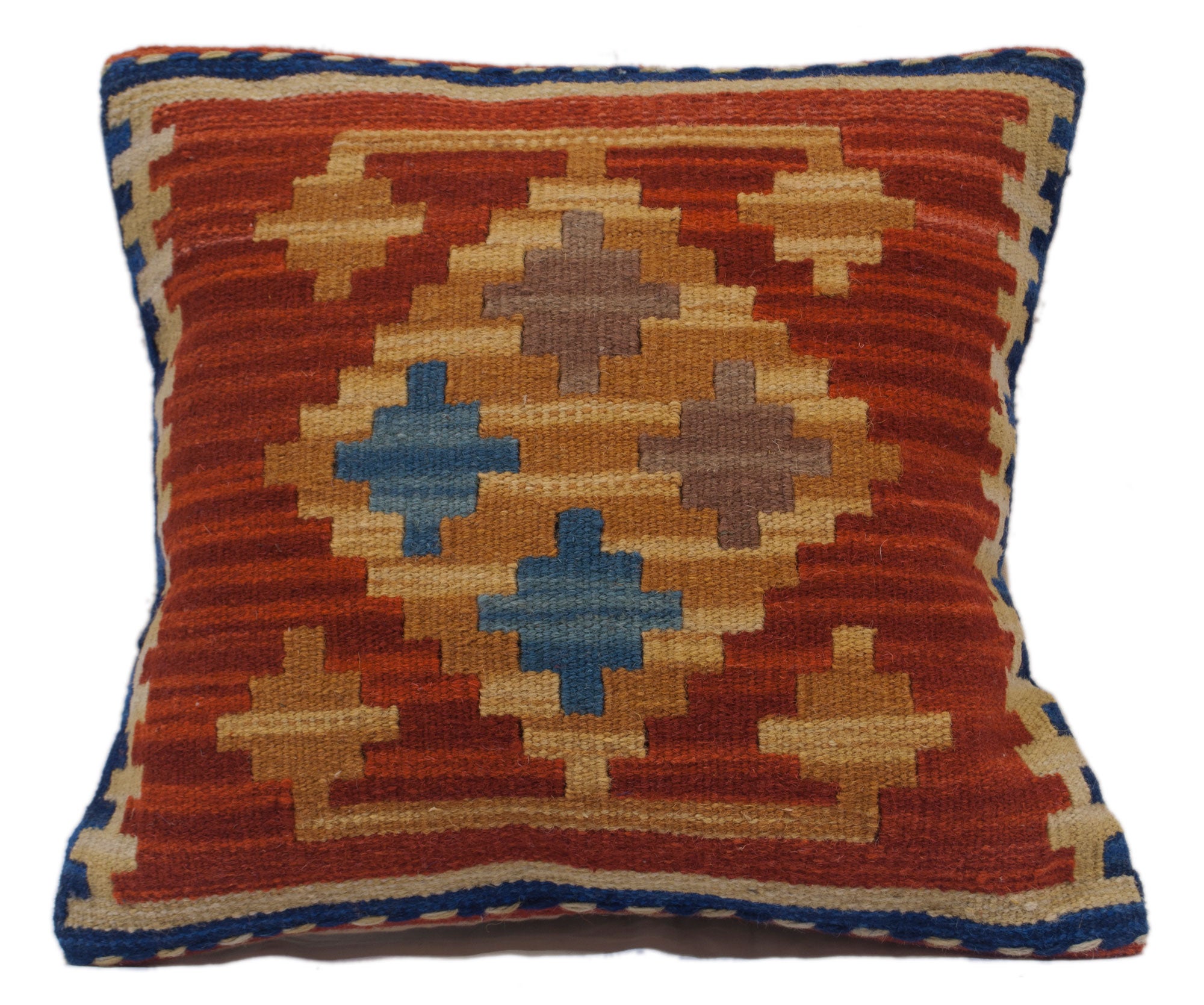 Oryginalna, ręcznie robiona poduszka Kilim Square - 40x40 cm