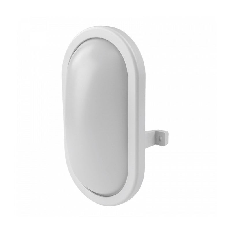 Plafon Torton owalny biały LED 8W 4000K 640lm wym: 14,3 x 7,9 cm IP54 tworzywo sztuczne Ecolight