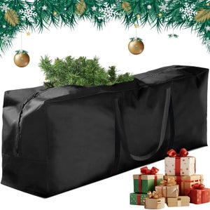 Sac De Rangement Pour Sapin De Noël Artificiel - Taille Extra Large 122x51x38 Cm - Tissu Oxford 210D Imperméable - Poignées Renforcées