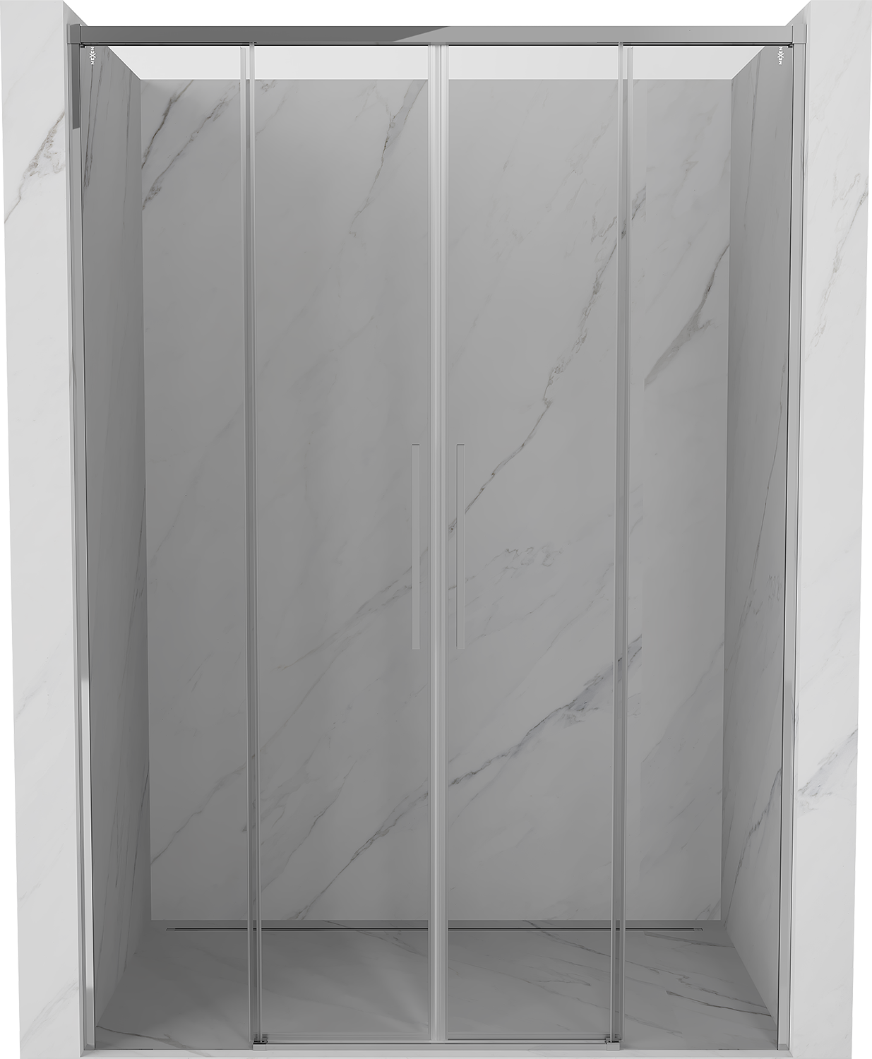 Mexen Rox drzwi prysznicowe rozsuwane 140 cm, transparent, chrom - 8C2-140-002-01-00