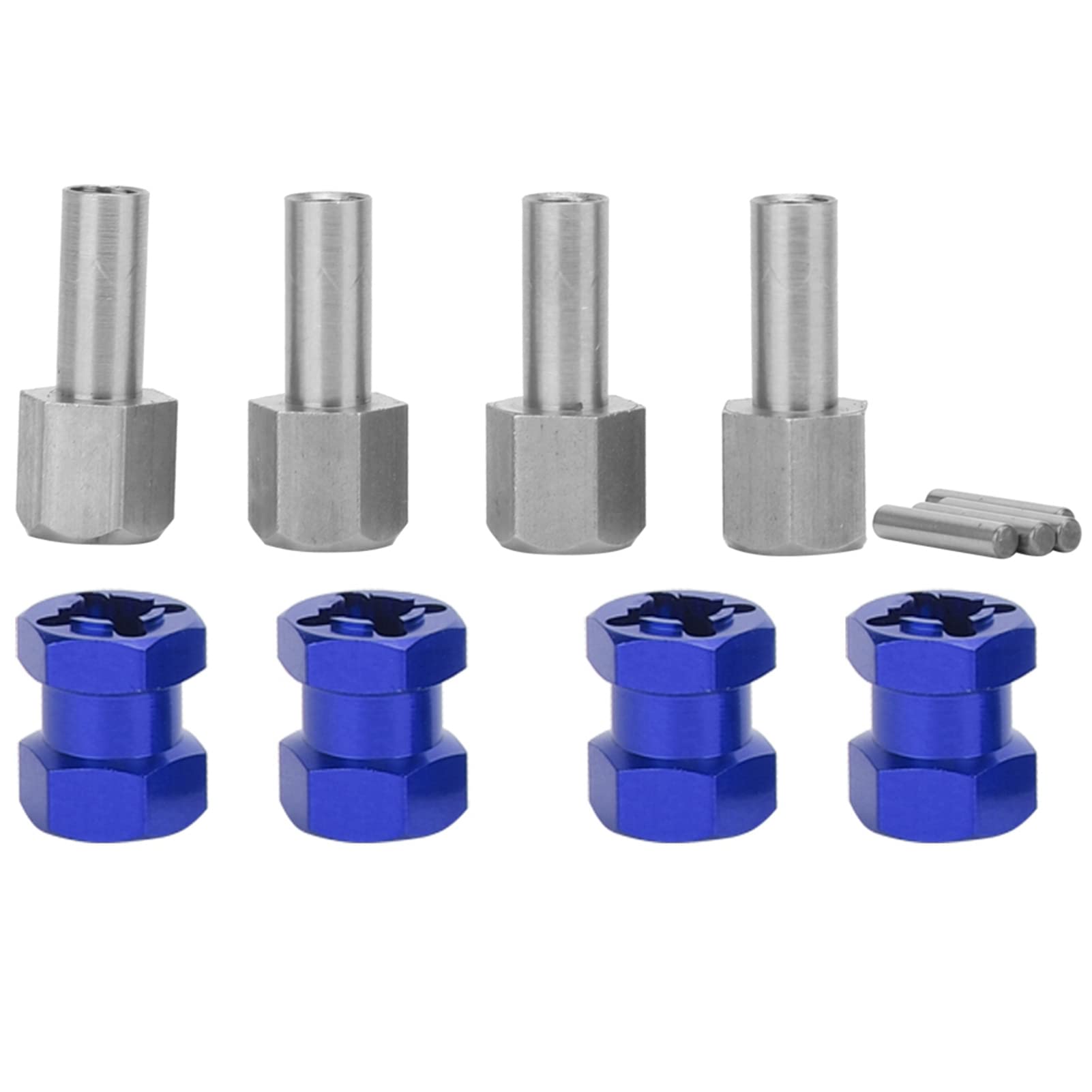 Alomejor Adaptateur d'extension Hexagonal de Moyeu de Roue RC, Adaptateur d'entraînement Hexagonal en Alliage 'Aluminium pour Voitures RC 144001 1/14, Améliore la stabilité et Les Performances