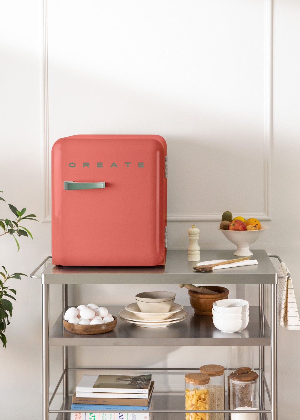 CREATE - FRIDGE RETRO 48L - Lodówka w stylu retro - Terracotta