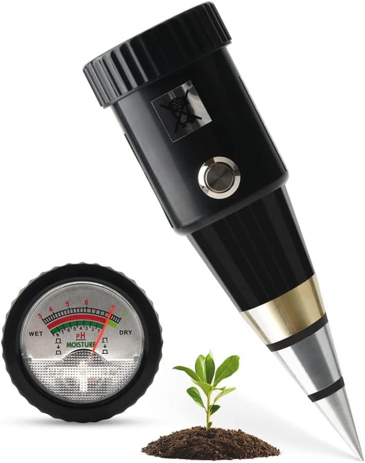 Sol PH Mètre Testeur Hygromètre, Capteur d'Humidité Portable PH ...