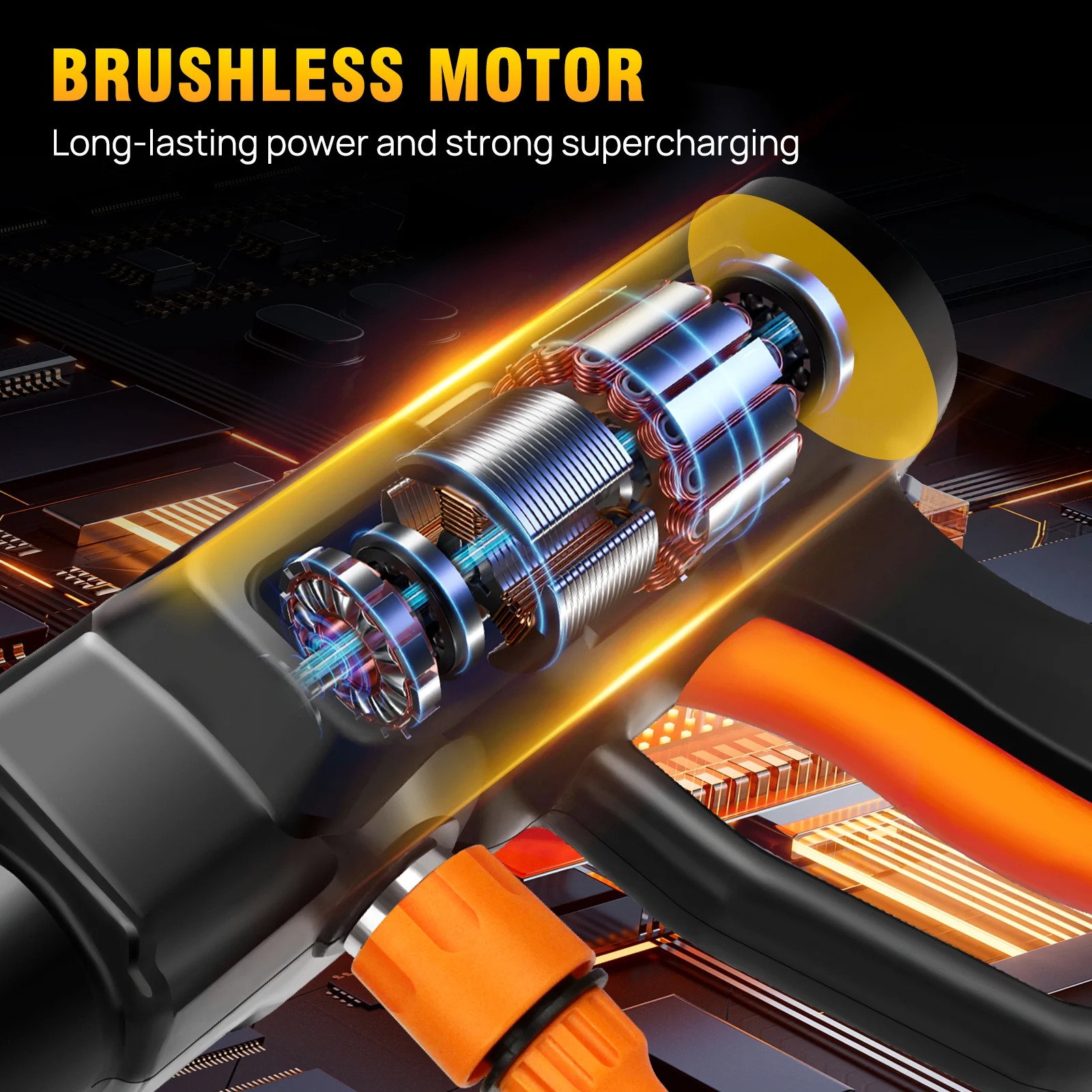 Laveur Haute Pression Sans Fil 45 Bars/652 PSI - 6 EN 1 21V 3.0Ah - Buse Multifonction & Tuyau 5m - Pour Voiture, Jardin & Maison - 7