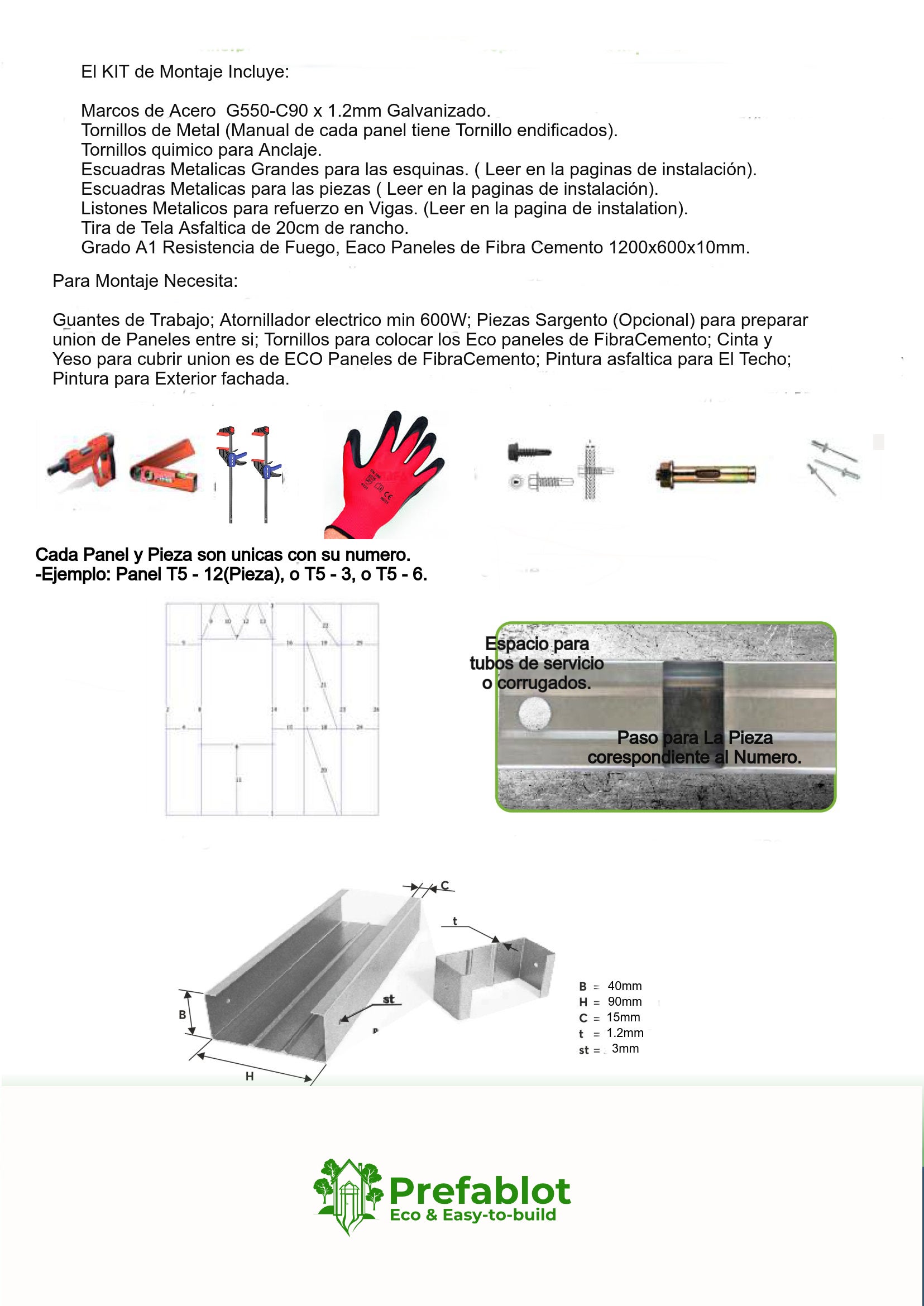 🇪🇸 Kit de Steel Frame 50m2 -Revestimiento, Aislamiento, Planos , Soporte. - 11