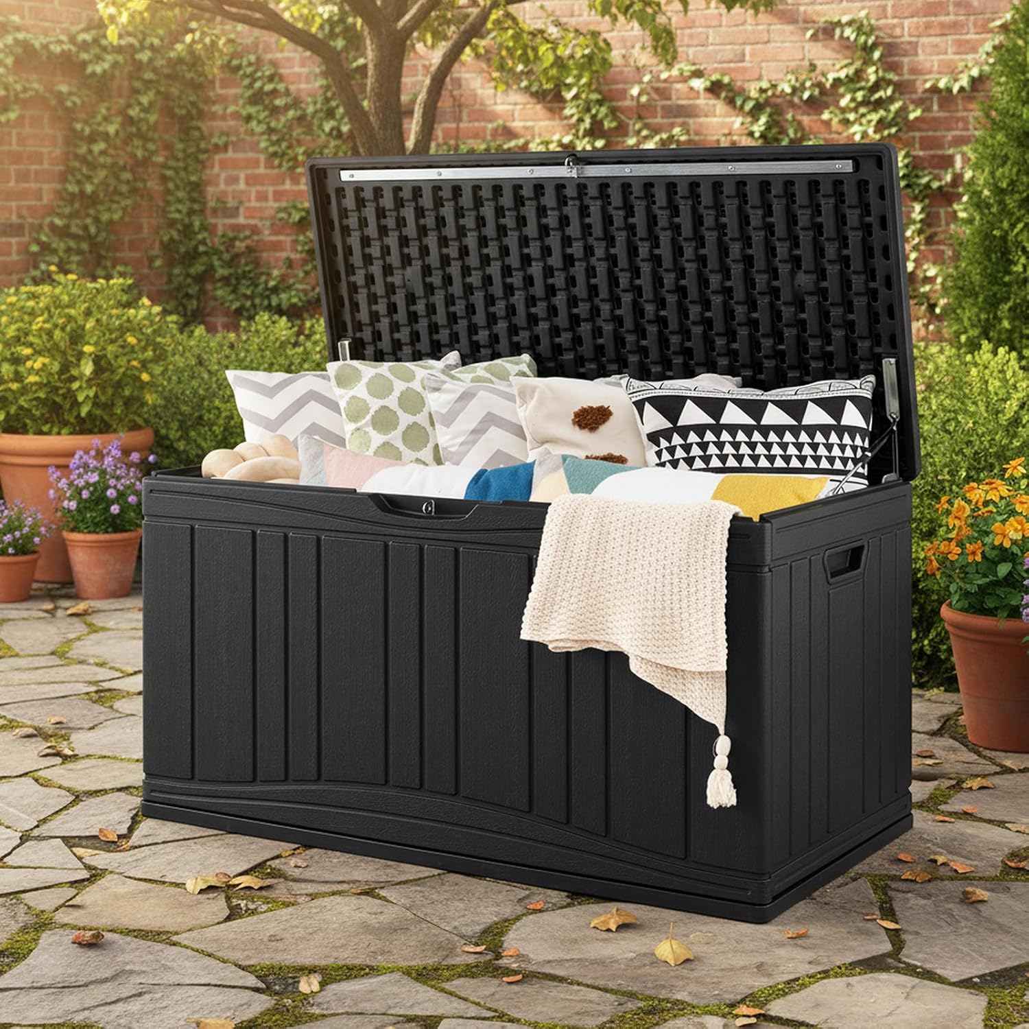 KylinLucky Copertura Impermeabile Per Sedie Da Giardino - 2 Pezzi - Fibra Oxford 600D - Grigio Nuvola