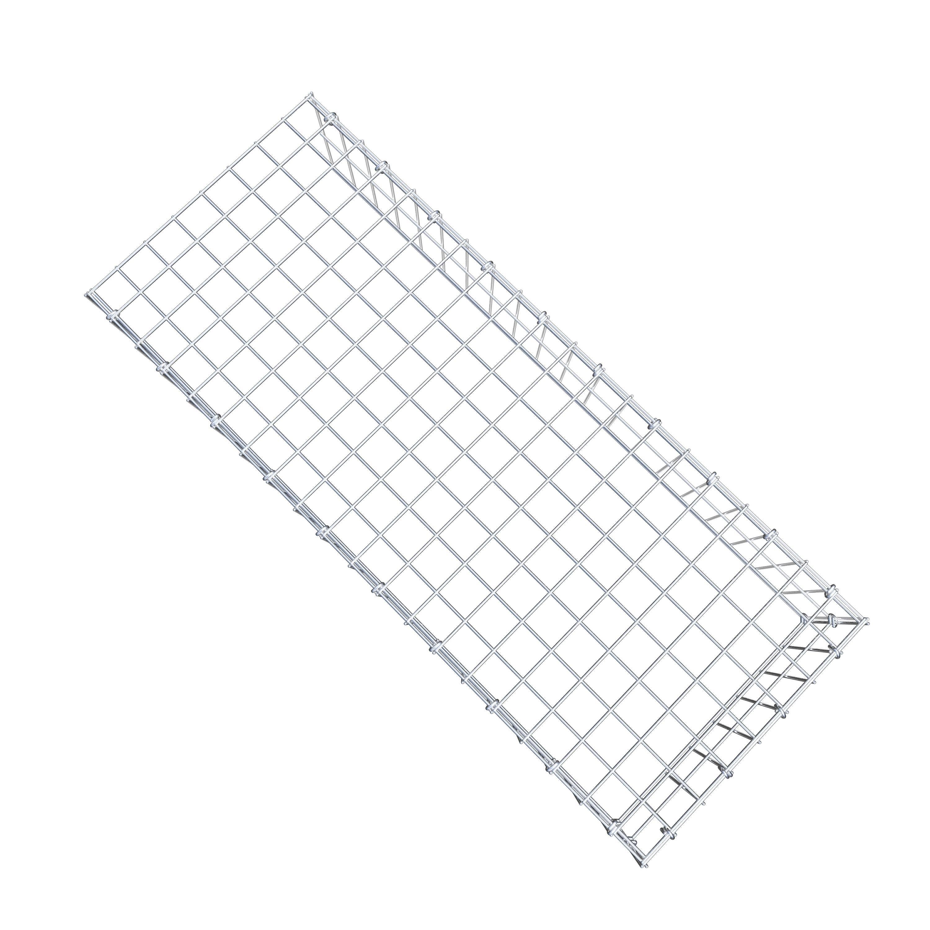 Gavión para ampliar y apilar, 100x20x40cm (LxHxP), malla 5 x 10cm, sin rejilla frontal ni inferior - 8
