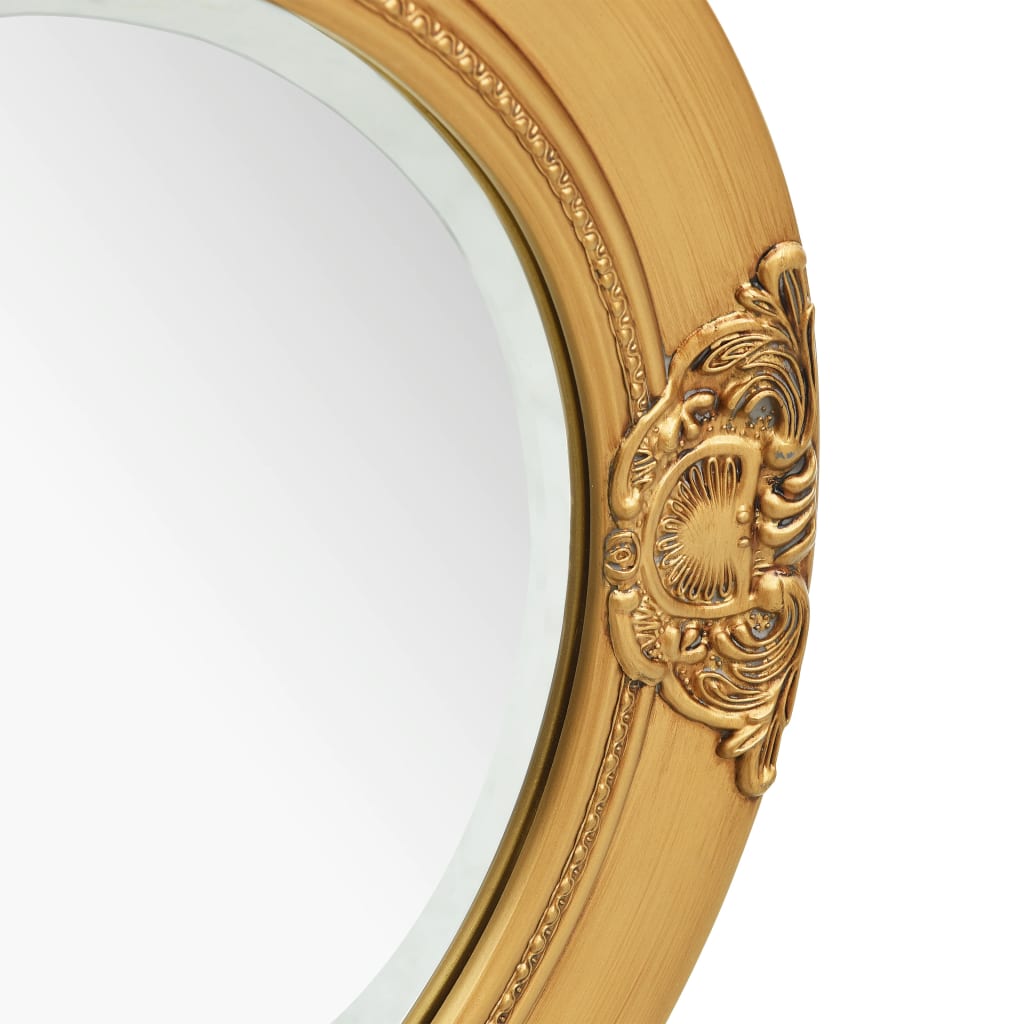 Espelho de parede estilo barroco dourado 50 cm- COMFORTXL - 3