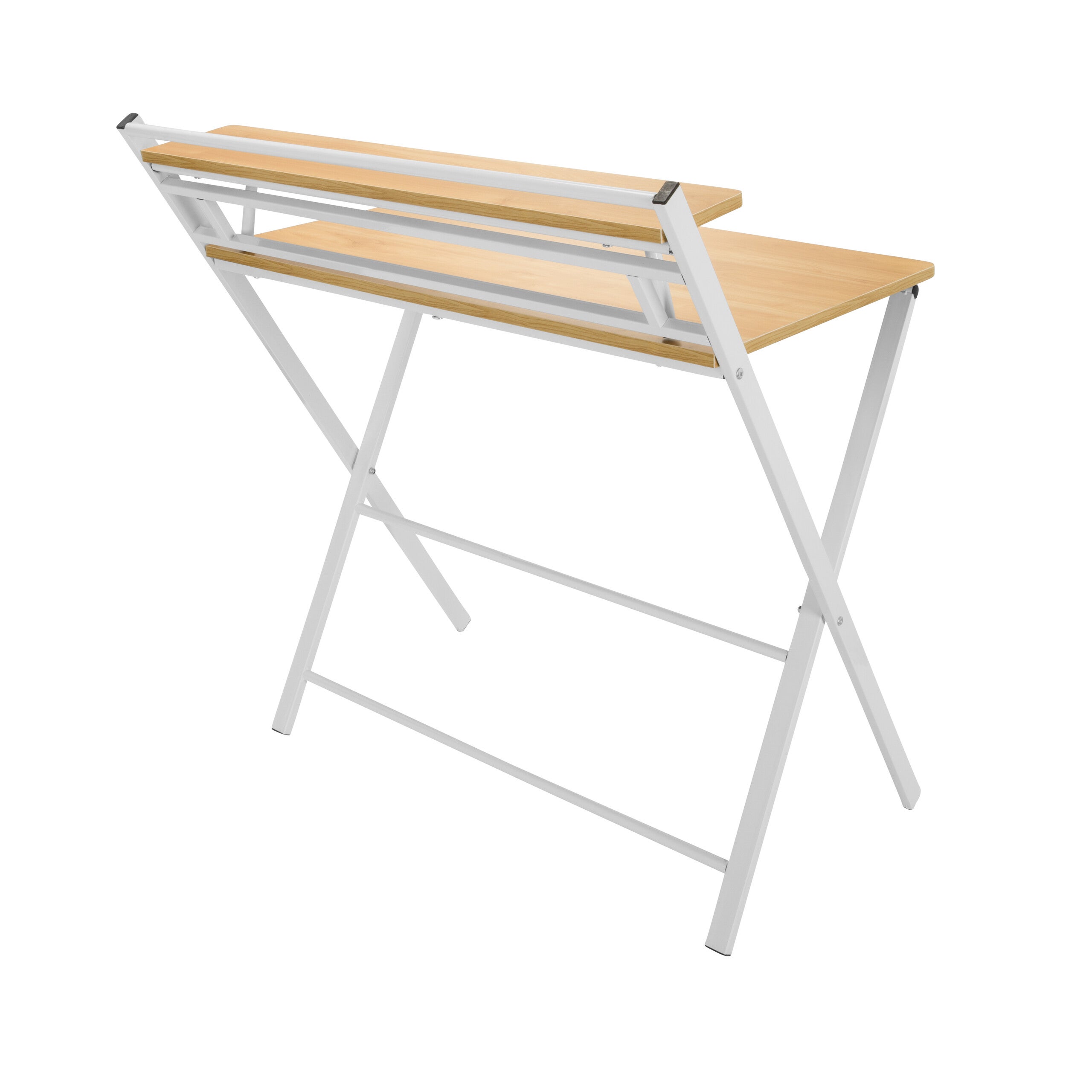 Scrivania EASY CLAP 92 x 84 rovere chiaro / bianco hjh OFFICE - 8