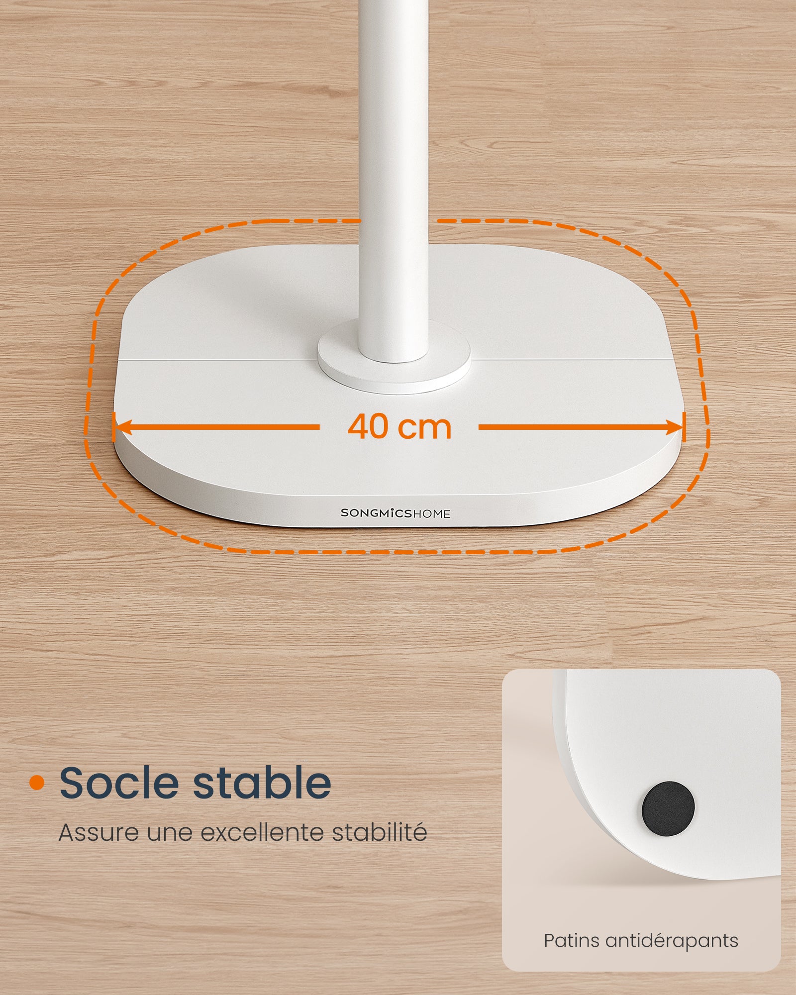 Portemanteau en Forme de Cactus,8 Crochets avec Extrémités Recourbées vers le Haut, Hauteur 175,3 cm, pour Vêtements, Chapeaux, Blanc Nuage - 6