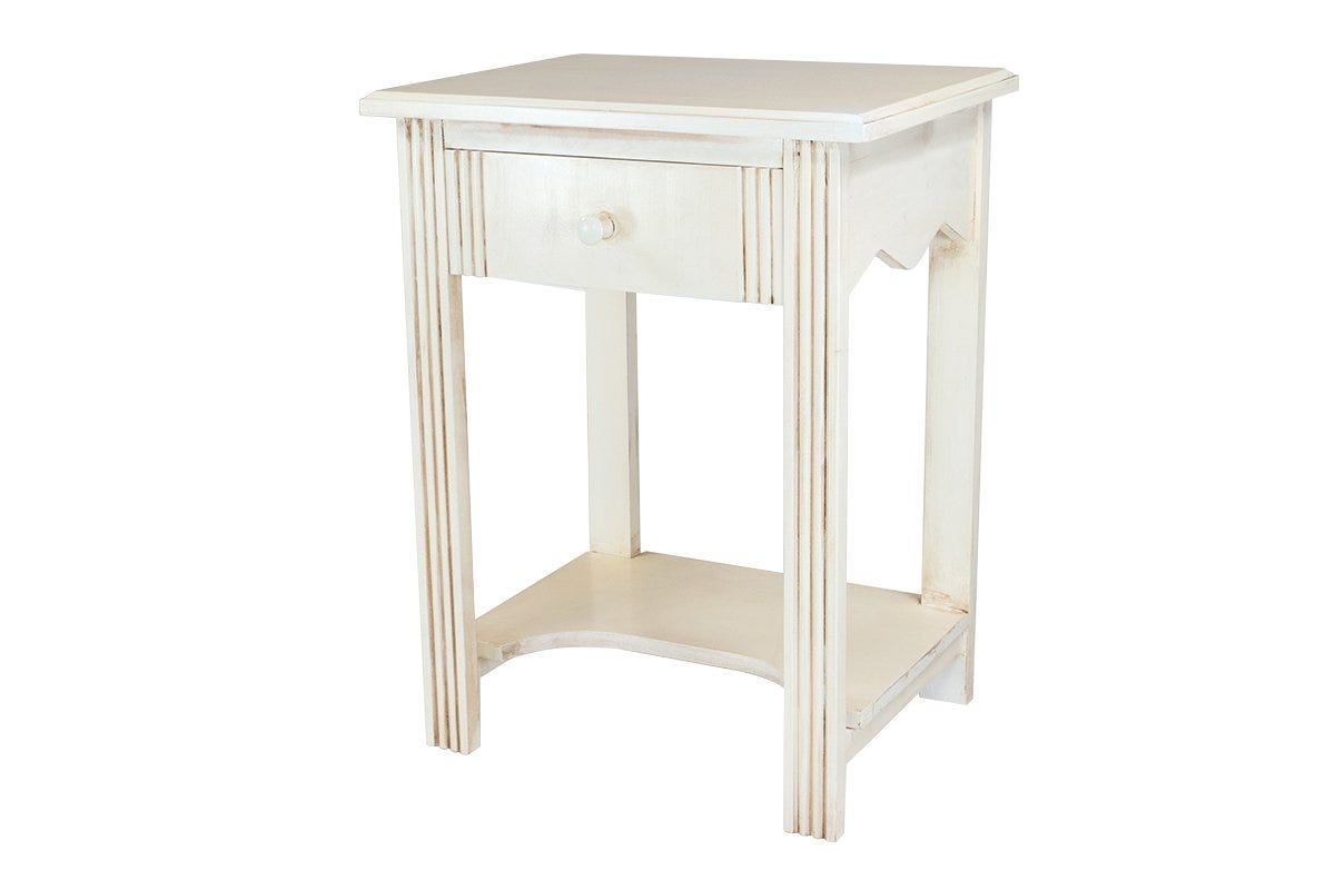 Table d'appoint blanc 50x50x60 cm bois d’ingénierie - Table Basse Table d'appoint blanc 50x50x60 cm bois d’ingénierie - Table Basse
