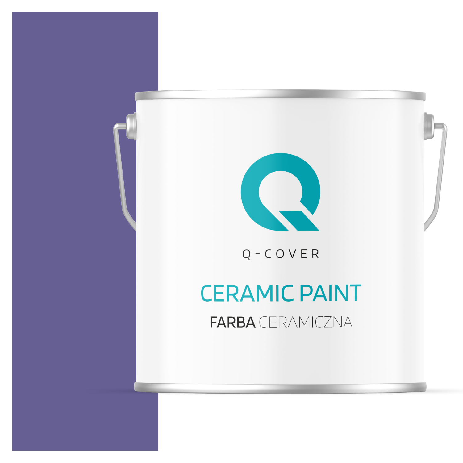 Farba Ceramiczna Do Ścian i Sufitów Q-Cover Fioletowy ciemny H2613 Głęboki Mat 5L