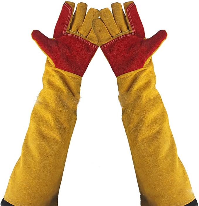 Tablier de cuisine,Gants de lavage du caoutchouc à manches longues