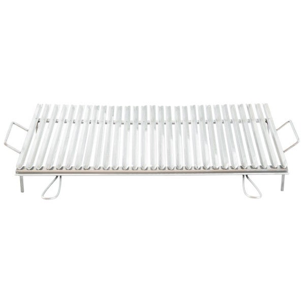 Graticola Dietetica In Acciaio Inox Con Alette Laterali - 67x40 Cm, Per Barbecue Sano | Raccolta Grassi - Foto 3