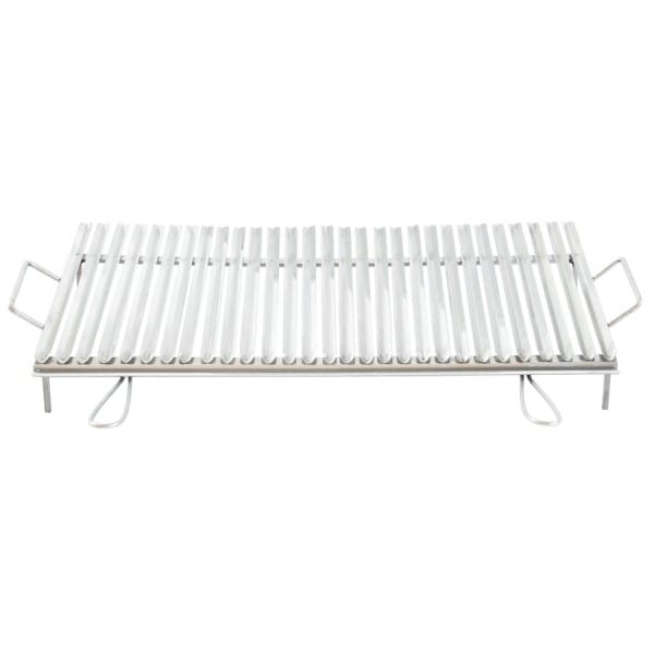 Graticola Dietetica In Acciaio Inox Con Alette Laterali - 67x40 Cm, Per Barbecue Sano | Raccolta Grassi - Foto 3