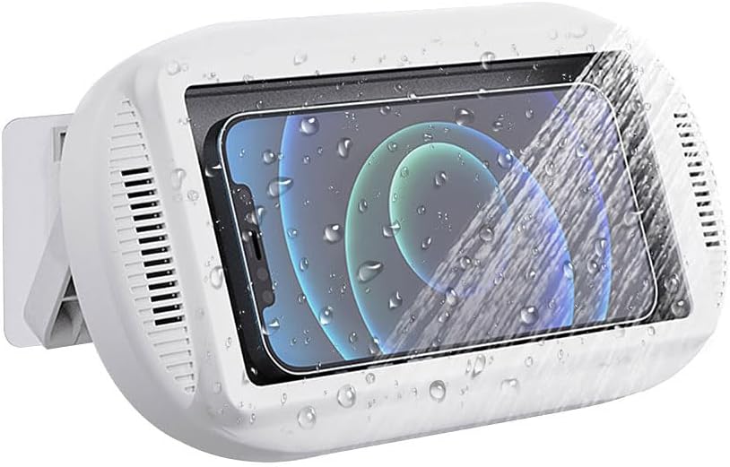 Support Téléphone Douche étanche - Rotation 480°, Anti-buée, Haute Sensibilité écran, Pour Salle De Bain