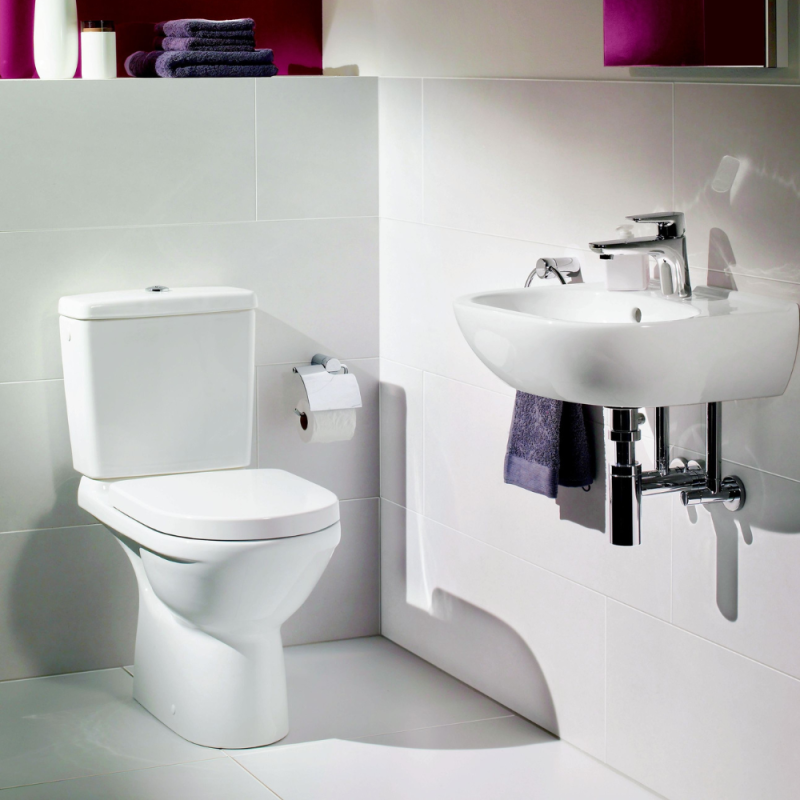 WC à poser sortie verticale VILLEROY & BOCH O.novo avec abattant frein de chute - 2