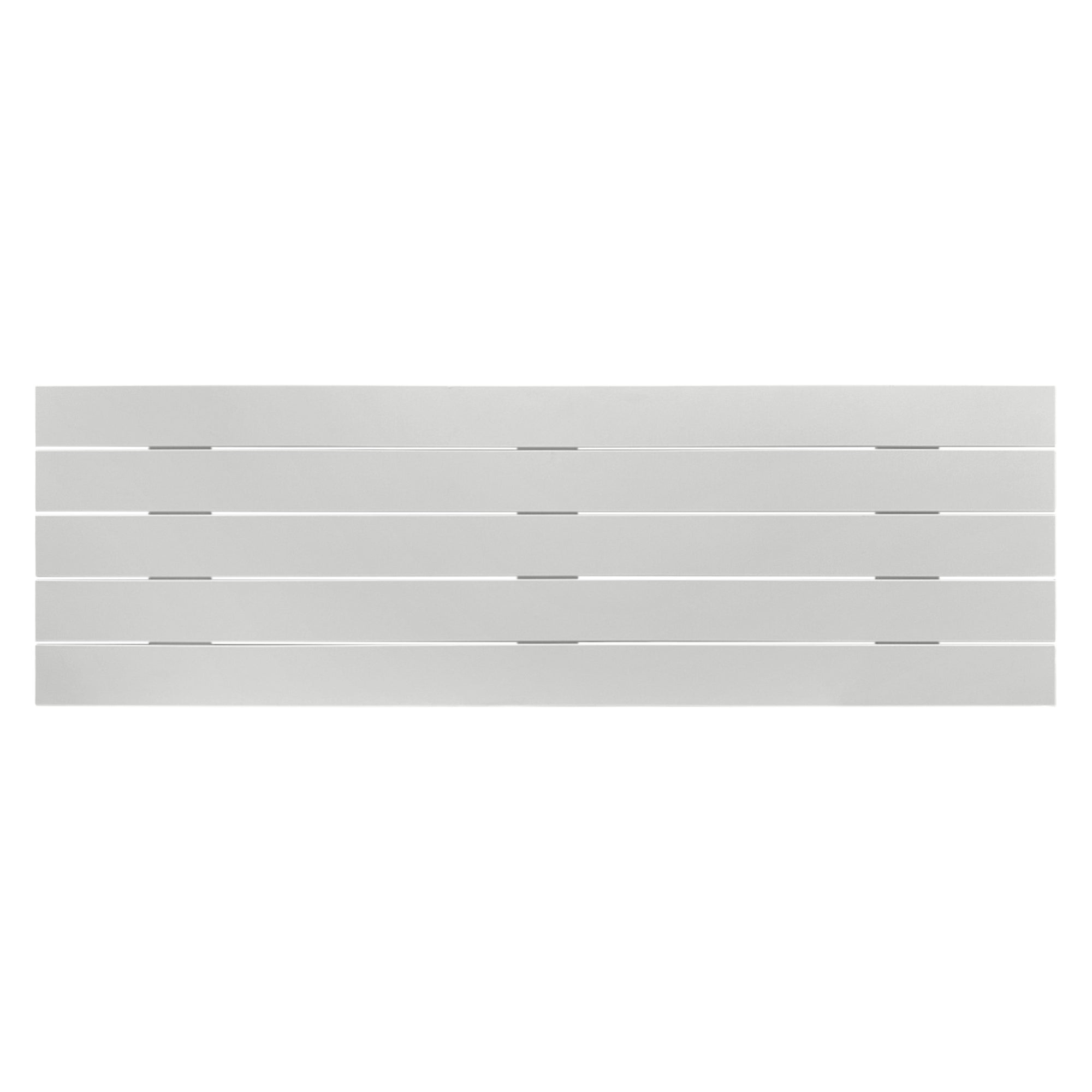DHOME Cabecero de Madera reciclada DM Estilo Palet Horizontal Cama Palets Herrajes incluidos (150cm, Blanco Sólido) - 3