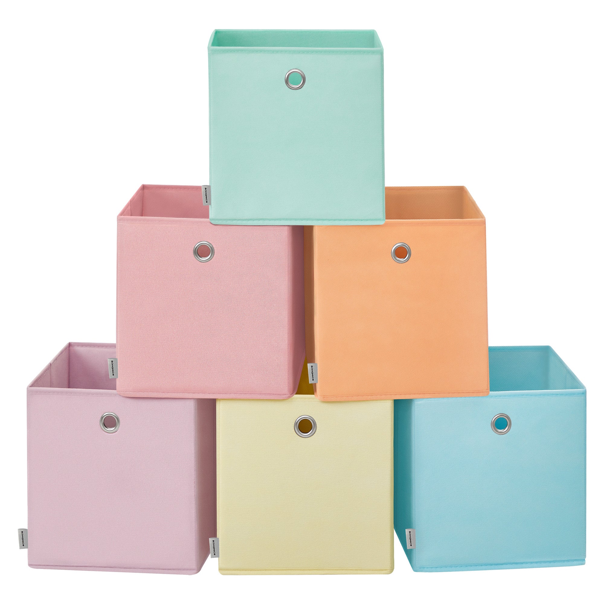 JAKAGO Scatole pieghevoli per armadio, confezione da 4 pezzi, in tessuto di qualità superiore, 39 x 29 x 20 cm, organizer per vestiti, camicie, pantaloni, asciugamani, giocattoli (venature del legno