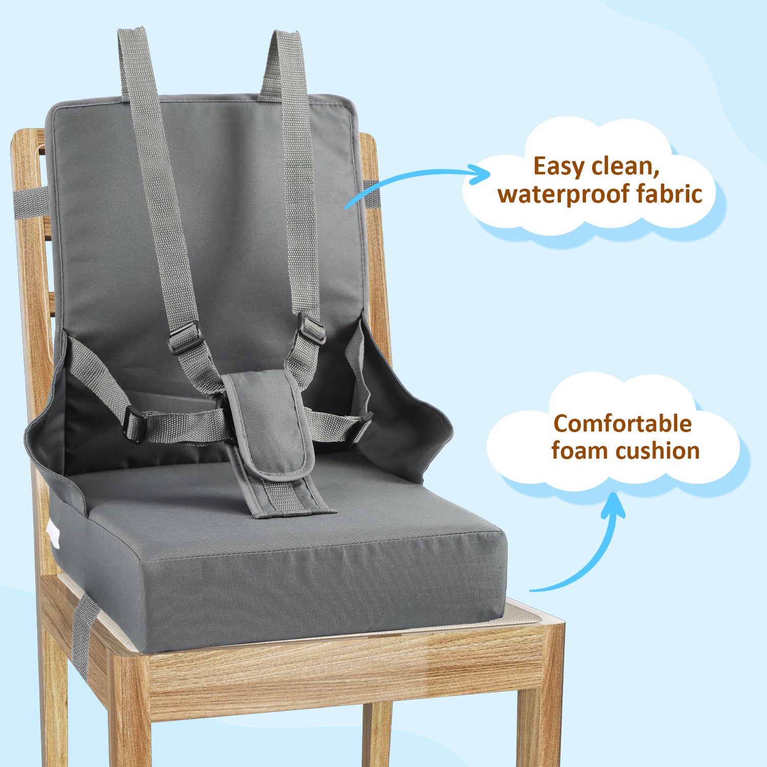 RéHausseur De Chaise BéBé Éponge haute densité Nomade RéGlable, 6 - 36 Mois Coussin Rehausseur - 6