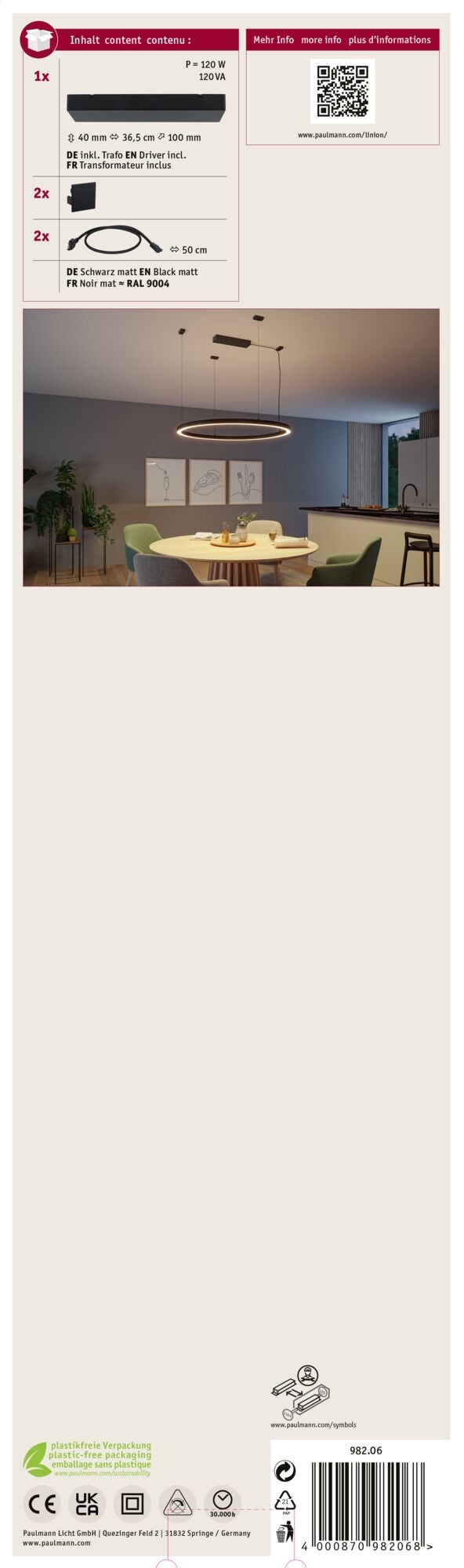 Linion Alimentation électrique Power Box 230/24V max. 120W Noir signal - 10