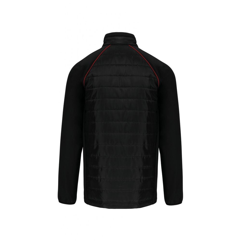 Veste DayToDay bi-matière unisexe WK. Designed To Work Noir / Rouge XS - 3