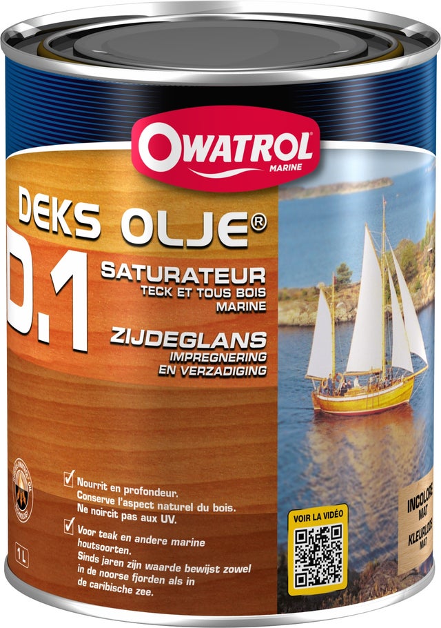 Saturateur bois exotiques Owatrol DEKS OLJE D.1 1 litre