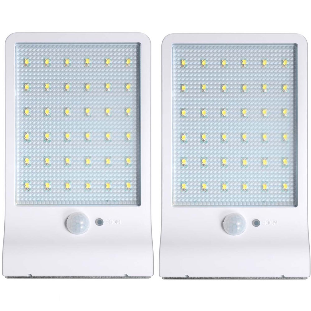 2 sztuki 36LED solarna lampa ogrodowa z czujnikiem ruchu zewnętrzna wodoodporna lampa bezpieczeństwa kinkiet ogrodowy