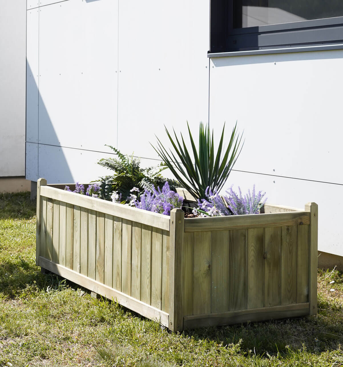 Jardinière Bois Rectangle Vendôme 310l Jardipolys - 5