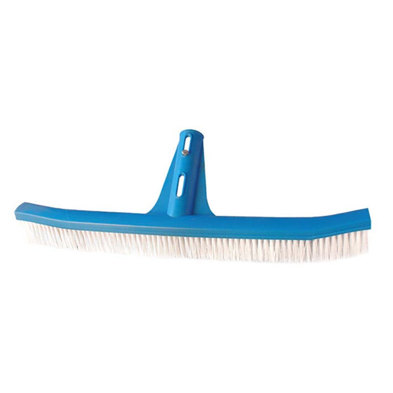 Cepillo Curvo Para Piscinas Tamar - 45 Cm De Longitud, Plástico Resistente, Para Limpiar Paredes Y Rincones