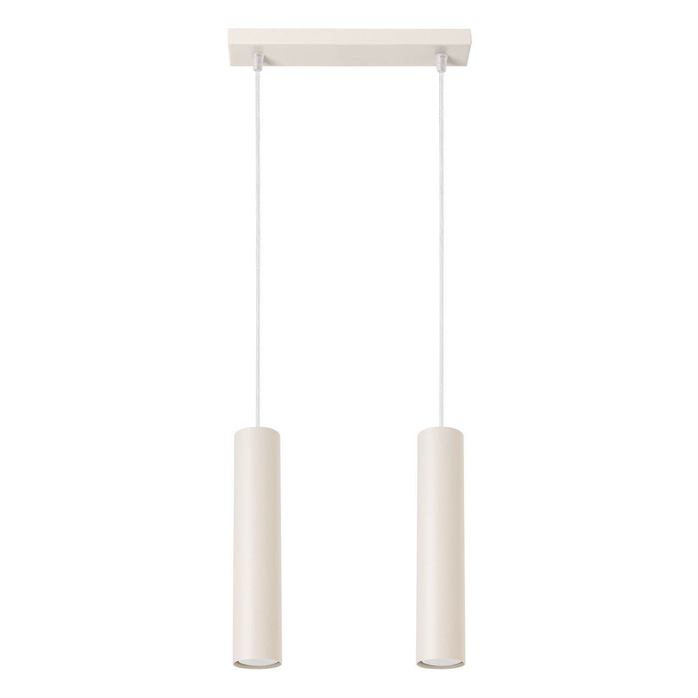 Lampa wisząca Lagos beżowa 2xGU10x10W nowoczesna wym: 105 x 30 x 6 cm metal Sollux Lighting