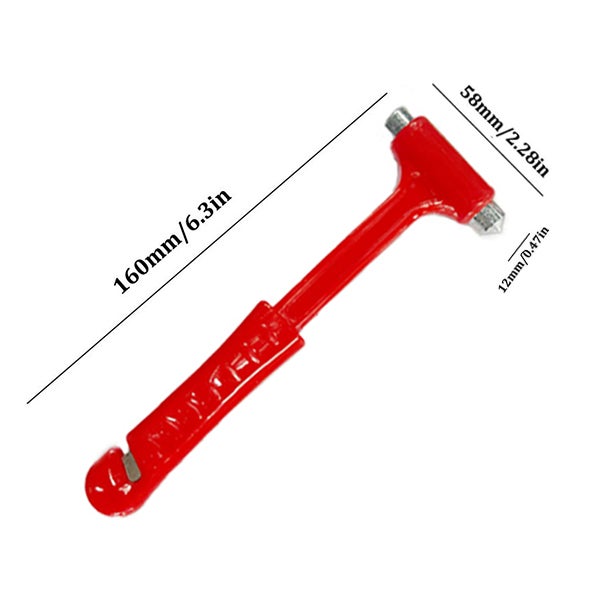 2 Marteaux de sécurité de voiture, coupe-ceinture de sécurité, brise-vitre, outil de sauvetage de voiture, Mini marteau d'urgence pour sauver des vies - 2