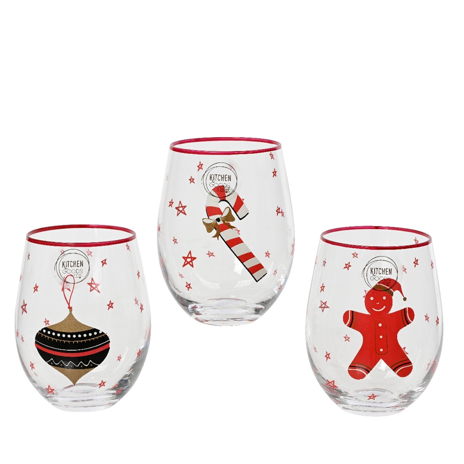 Neviti Winter Wonderland Décorations en Verre, Multicolore, Lot de 10
