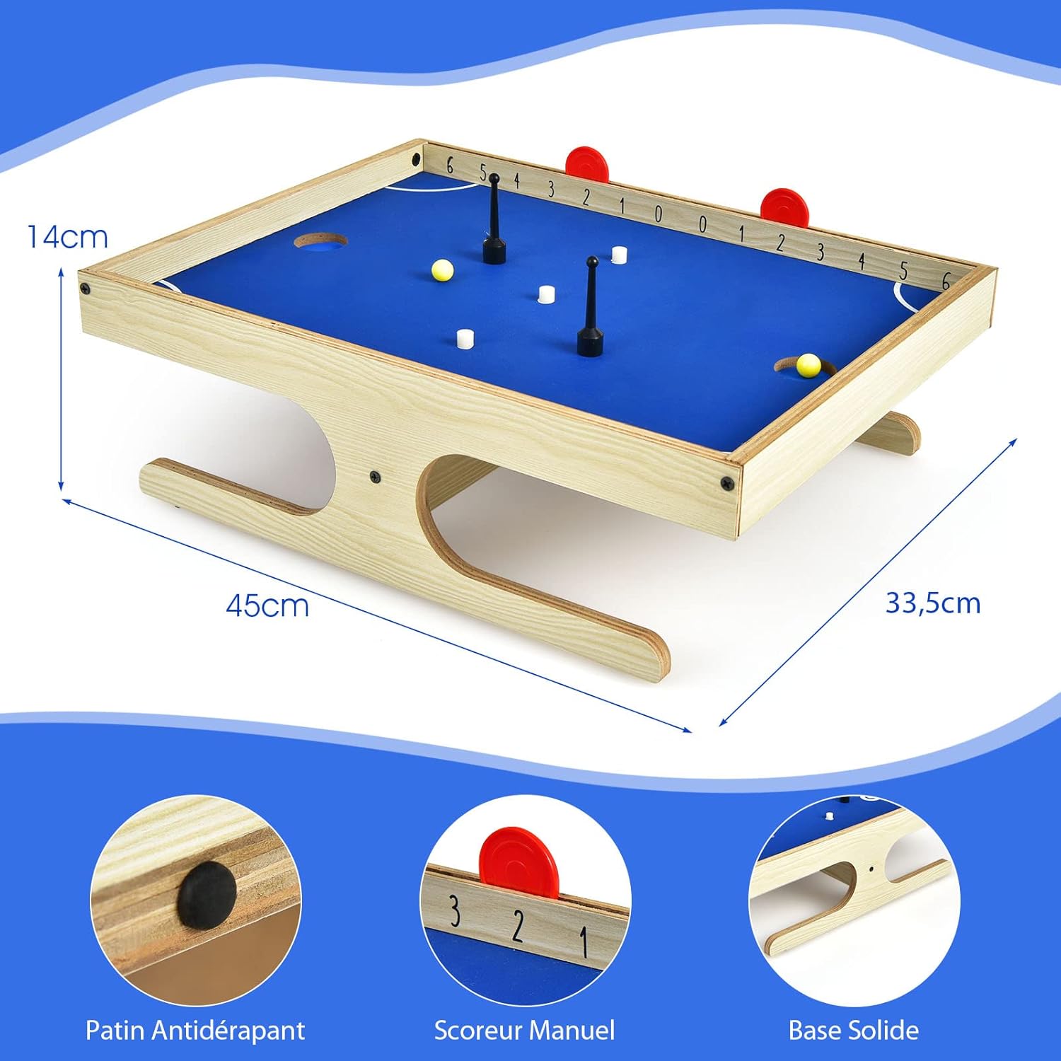 Tavolo da Calcio Magnetico, Gioco Interattivo da Tavolo per Feste in Famiglia - 7