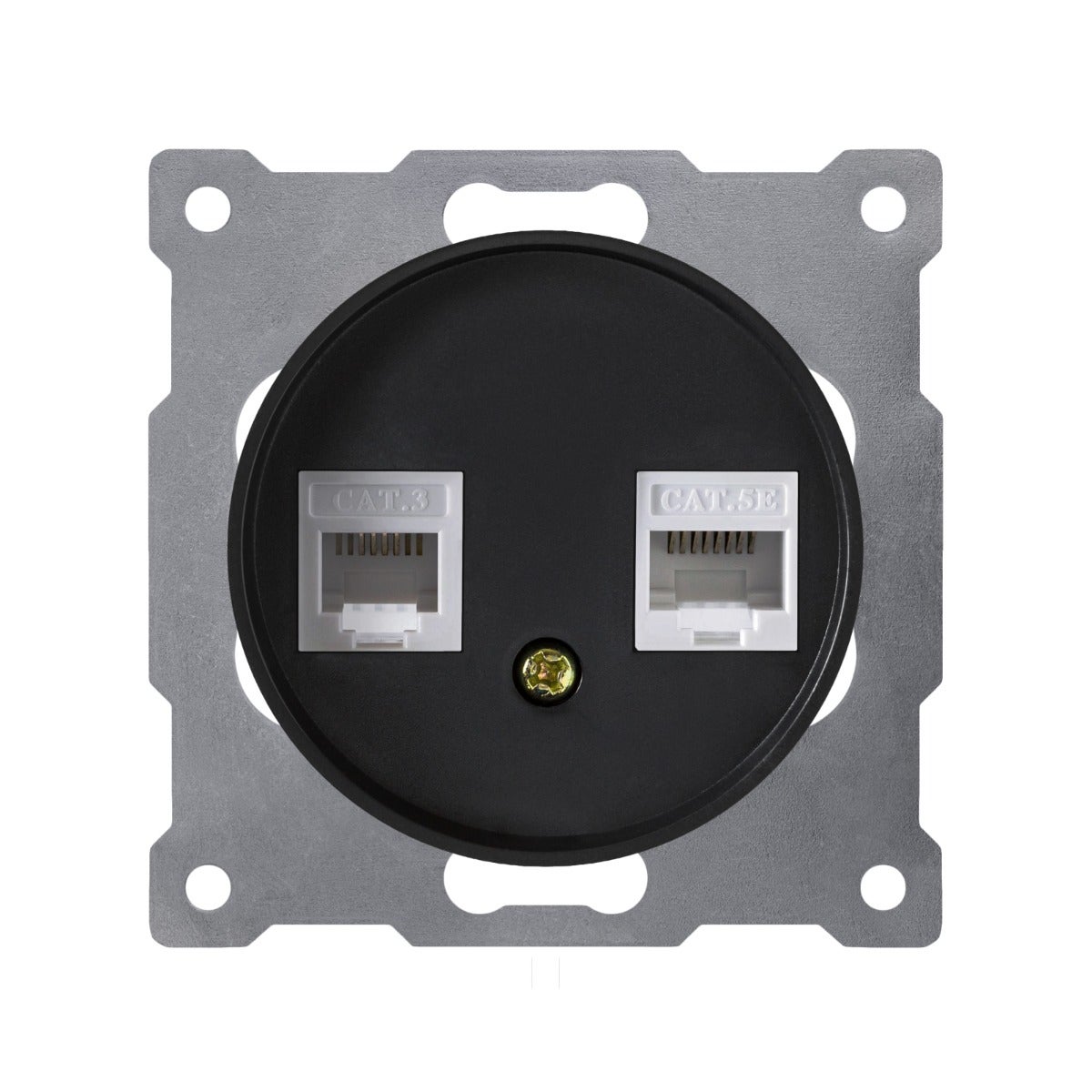 Prise double 2xRJ45, Cat.5e UTP-