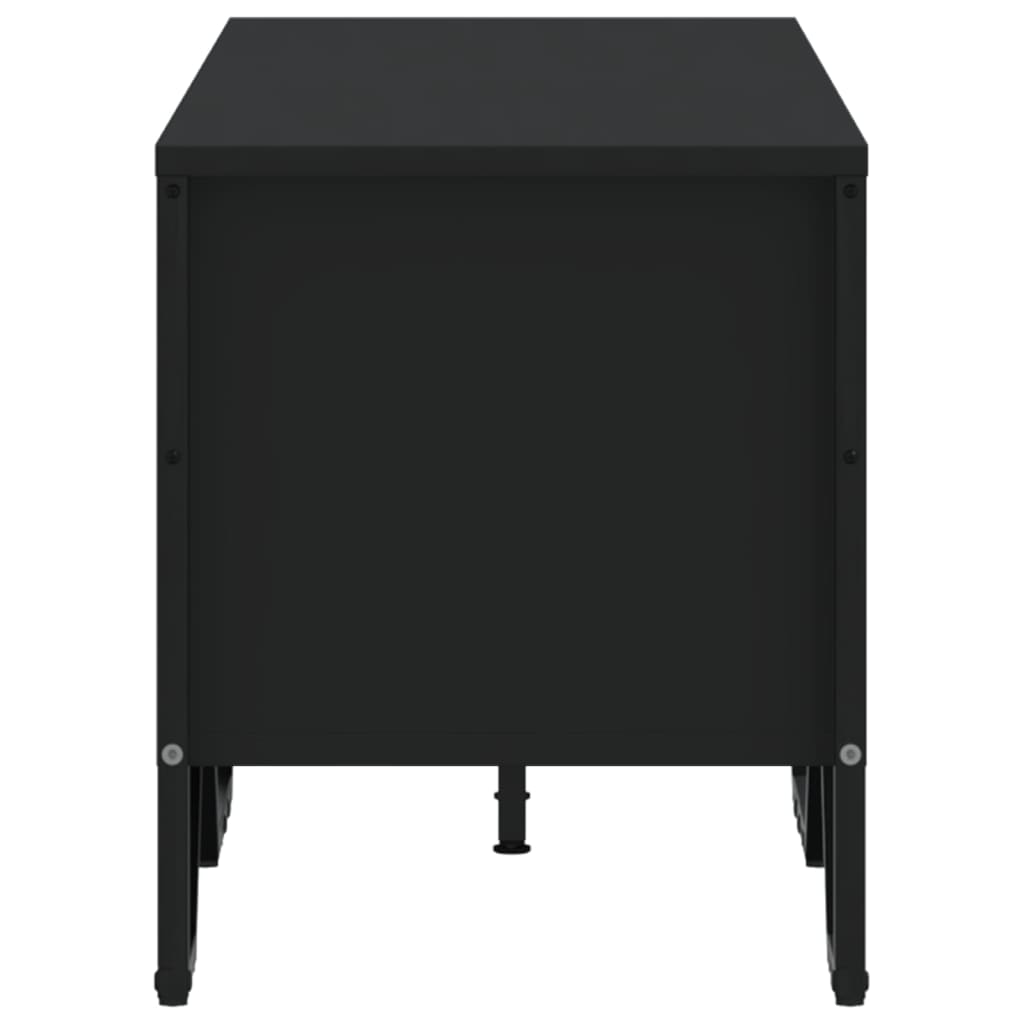 Maison Exclusive - Meuble TV noir 122x34x41 cm bois d'ingénierie - 5