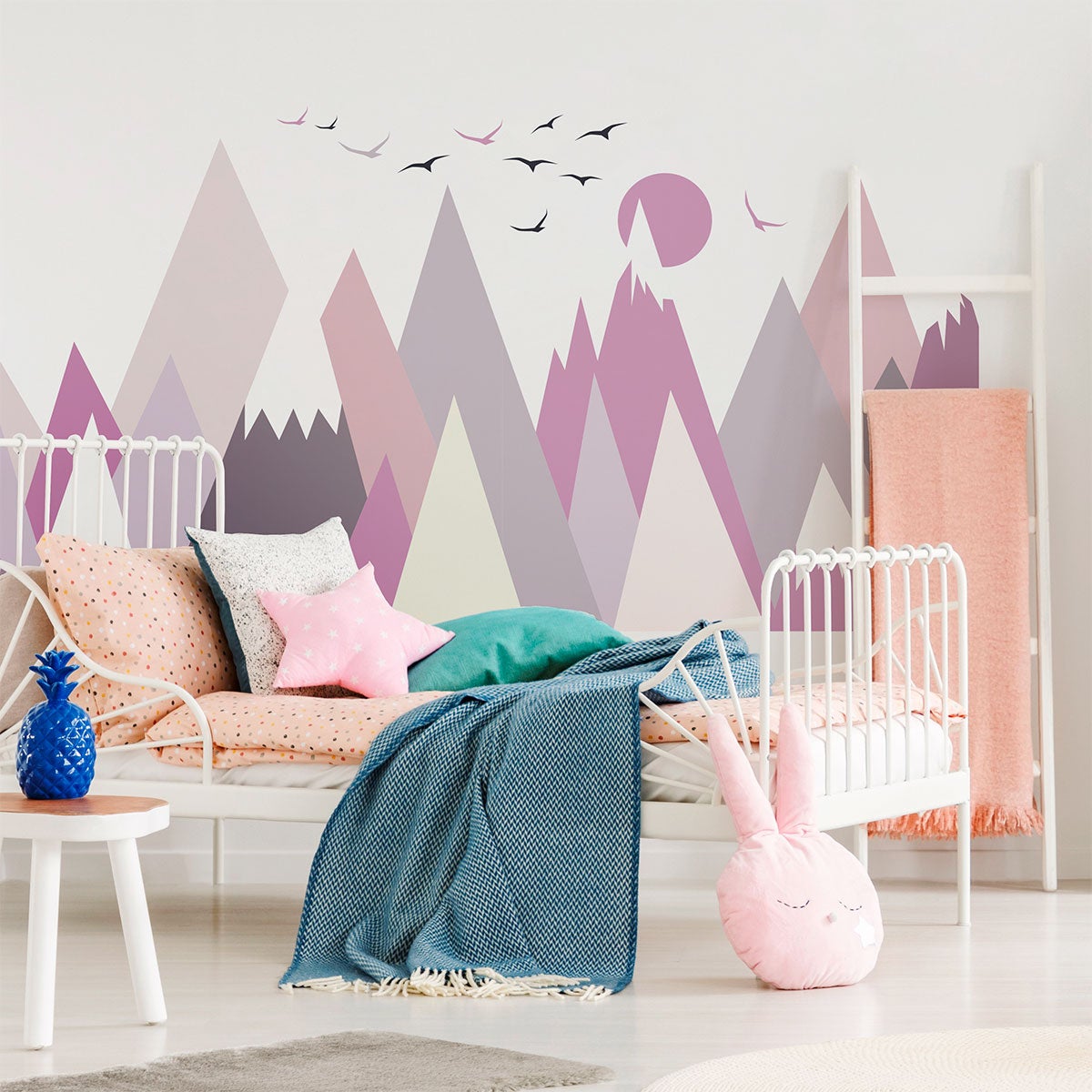 Vinilo niño escandinavo de montaña larinka - adhesivo de pared - revestimiento sticker mural decorativo - 90x135cm - 3